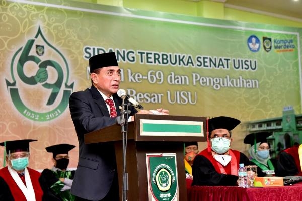 Hadiri Milad ke-69 UISU Gubernur Tekankan Pentingnya Peran Nyata Alumni